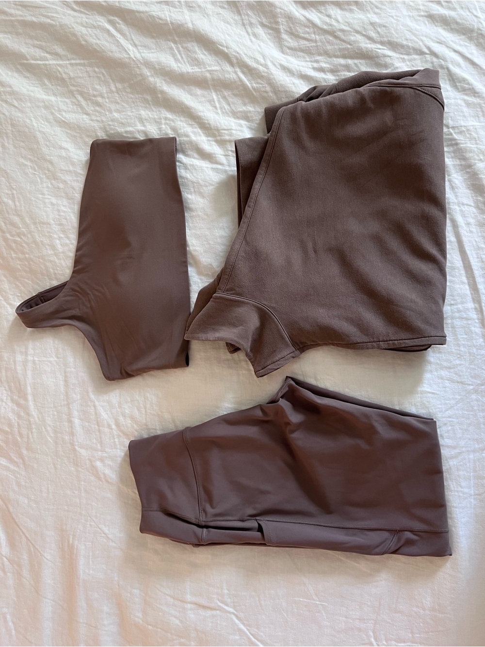 Nike Brown Women's Leggings & Crop Top Set